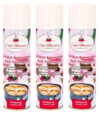 Produktbild von Cake-Masters Backtrennspray 200ml 3er Pack | Antihaft für Backformen, Backbleche, Waffeleisen und Auflaufformen