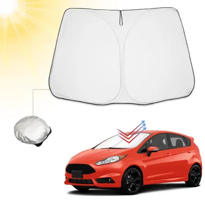 Image de Pare-soleil pliable pour pare-brise, compatible avec Ford Fiesta MK7 (2008-2016)