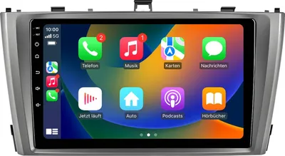 Obrázek produktu pro Android autorádio 9 palců 64 GB pro Avensis 2008–2015 CarPlay Android Auto Navi Bluetooth DAB+