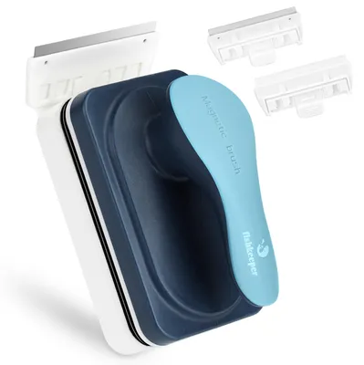 Image de Brosse magnétique pour aquariums avec racloir, grande taille