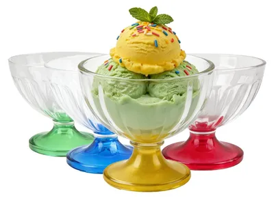 Produktbild von Solidchoice – Wiederverwendbare Dessertbecher – Transparente Eisbecher für Desserts (4 Stück)