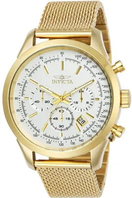 Obrázok produktu pre Invicta Speedway 25225 Pánske Hodinky - Quartz Hnací Mechanizmus - Nerezová Oceľ so Strieborným Ciferníkom - 45 mm