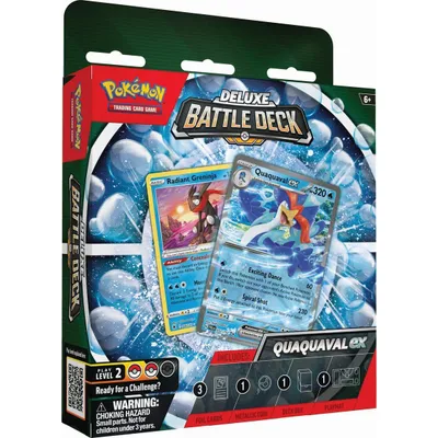 Produktbild von Pokemon TCG - Bailonda / Quaquaval Deluxe Battle Deck (englisch)