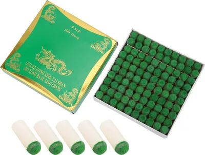 Produktbild von Billard-Queuespitzen, Ersatz-Pool-Queuespitzen, Aufsteck-Queuekopfschutz, Zubehör (9 mm)