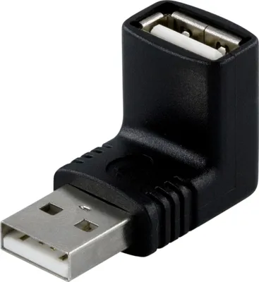 Immagine prodotto di Adattatore DELTACO, USB A ha - A ho, angolato
