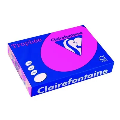 Produktbild von Clairefontaine Trophee 2973C Color Neonpink 80g/m² DIN-A4 - 500 Blatt