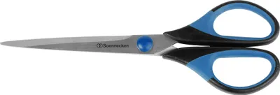 Produktbild von Soennecken Universalschere Länge: 175 mm Farbe des Griffes: blau/schwarz