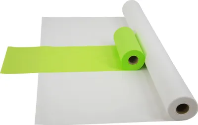 Produktbild von Sensalux Kombi-Set 1 Tischdeckenrolle 1,5m x 25m weiß + Tischläufer 30cm apfelgrün