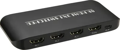Zdjęcie produktu dla Przełącznik HDMI 8K 3 w 1 z wyjściem HDMI 2.1 3-portowy przełącznik z pilotem na podczerwień, obsługa 8K 60 Hz 4K 120 Hz HDCP 2.3 dla Xbox PS4 PS5 UHD TV monitor projektor z przewodowym kontrolerem biurkowym