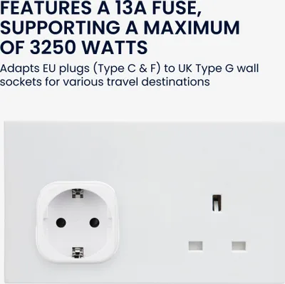 Jsdoin Reiseadapter UK - Typ G Stecker Für England, Irland