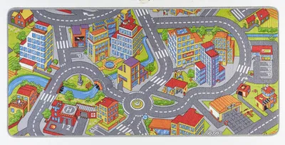 Produktbild von Hanse Home Play Kinderteppich Smart City Grau