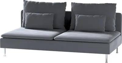 Produktbild von Dekoria Bezug für Söderhamn Sitzelement 3, anthrazit, Bezug für Sitzelement 3