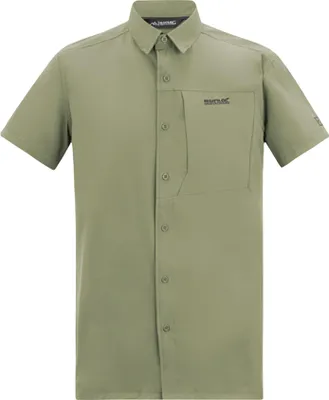 Imagen del producto de Regatta - Camisa para hombre, repelente de insectos, ideal para viajes, de manga corta, modelo RG12570 (XXL) (Color verde salmón)
