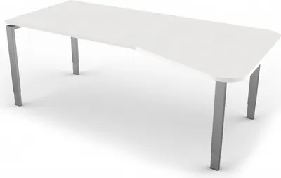 Produktbild von Freiformtisch StageOne Form 5 BxT 195x80/100cm weiß