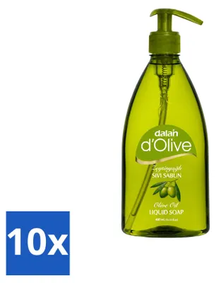 Produktbild von 10 x Dalan d'Olive Flüssigseife - Pflegend mit Olivenöl - 400 ml - Vorteilspackung - 10 Stücke