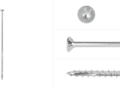 Immagine prodotto di Viti per pannelli truciolari zincate 6 x 200 mm Torx 30 con filettatura parziale - confezione da 100 viti