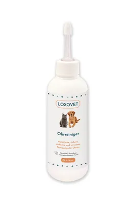 Produktbild von Loxovet Ohrenreiniger 100 ml - für die Reinigung und Pflege der Ohrenpartie von Hunden & Katzen