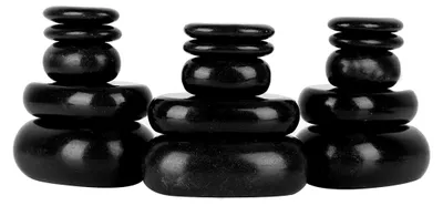 Produktbild von Hot Stone Massage Set mit 20 natürlichen Basaltsteinen für Spa und Entspannungstherapie