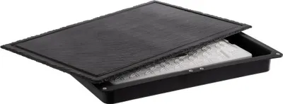 Produktbild von APS 11645 Kühlplatte SLATE, 3-teilig, Naturschieferplatte mit Behälter und 1x Kühlakku, 58,0 x 38,0 x 6,5 cm