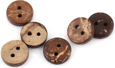 Obrázek produktu pro BAFOVY 400ks knoflíků z kokosových skořápek 10mm 2 dírky kulaté šicí knoflíky pro DIY řemeslnou praxi scrapbooking zdobení knoflíků ruční výroba oděvních doplňků