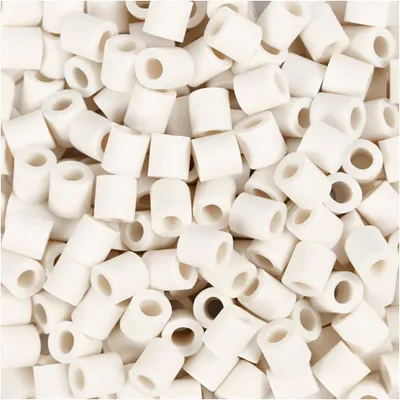 Produktbild von NABBI BioBeads, Größe 5x5 mm, Lochgröße 2.5 mm, medium, Weiß, 3000 Stk/ 1 Pck [HOB-906773]