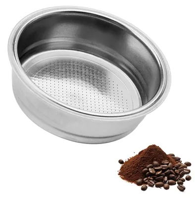 Image de Portafiltre – Filtre en acier inoxydable – Pour machines à expresso – 51 mm – 8-10 g (1 tasse)