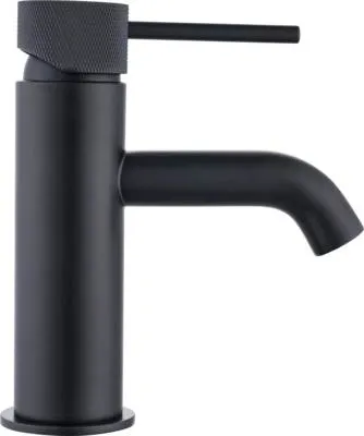 Produktbild von form&style Waschtischarmatur KUDA S schwarz matt mit Push-Open-Ablaufventil