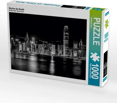 Produktbild von Calvendo Skyline bei Nacht 1000 Teile Puzzle quer 640x480mm, Rost Sebastian; 7414962