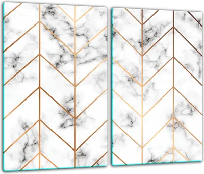 Obrázek produktu pro Kryt varné desky Skleněný kryt varné desky Splashback 60x52cm vzor