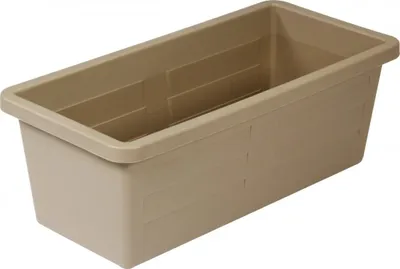Image de Jardinière Miami Taupe Design Moderne, Résistante Aux Uv - Eda