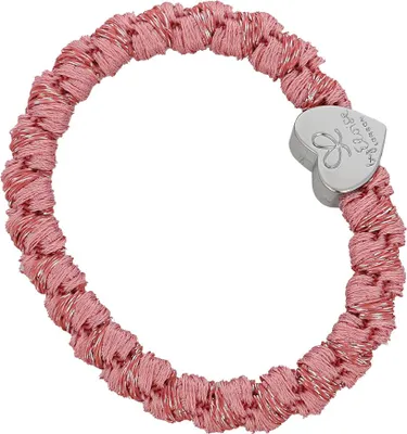 Produktbild von By Eloise London Silver Heart Woven Flamingo Pink