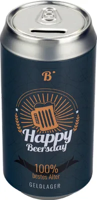 Produktbild von HERGO Mann im Glück Bier-Spardose "Happy Beersday"