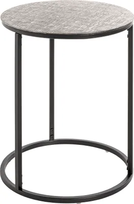 Produktbild von HAKU Beistelltisch schwarz, silber - Metall, B/H/T: 41x52x41 cm