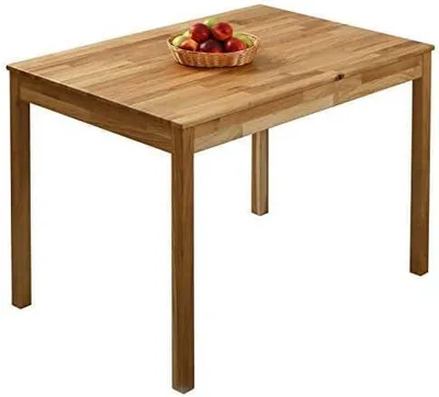 Productafbeelding van Eettafel Tomas, gemaakt van massief hout (eikenhout), afmetingen: 110 x 75 x 75 cm