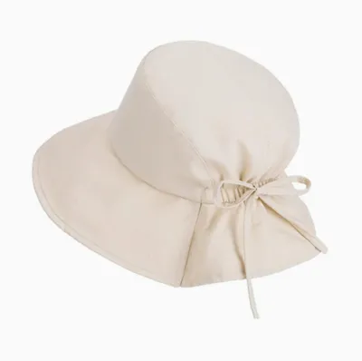 Produktbild von Sonnenhut Damen Sonnenhüte,Faltbarer Sonnenhut, Sonnenhut mit Schleife Strohhut Beige