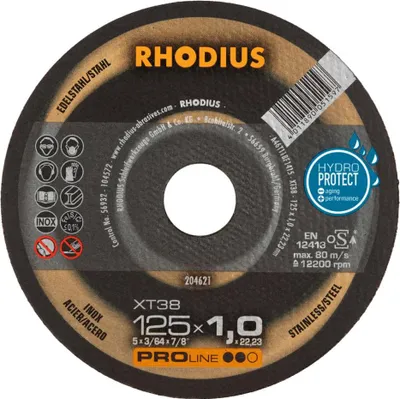 Zdjęcie produktu dla Rhodius 211575 Cutting disc set 125 mm 25 pc(s) Stainless steel, Steel