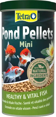 Productafbeelding van Tetra Pond Pellets Mini - Viskrachtvoer voor kleine vijvervissen, 1 liter verpakking