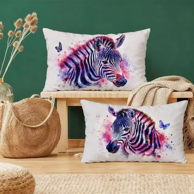 Produktbild von Elzusha – Set aus 2 Samtkissenbezügen, 70 x 90 cm, mit unsichtbarem Reißverschluss