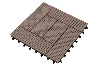 Produktbild von Terrassenfliese aus WPC schokobraun 30x30cm Holzfliese Balkonfliese Fliese 1 Stück