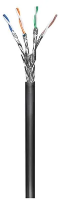 Zdjęcie produktu dla Goobay 77624, 100 m, Cat6a, S/FTP (S-STP), Czarny