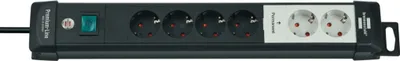 Image de Brennenstuhl -Line Technik Multiprise 6x noir 3m H05VV-F 3G1,5 2 permament, 4 commutable, 1951160600