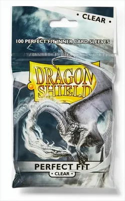 Produktbild von Dragon Shield Standard Perfect Fit Sleeves - Clear/Clear (100 Sleeves)