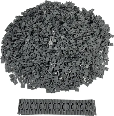 Image de LEGO® Technic Grands maillons de chaîne gris foncé pour pelleteuse et chenille - 57518 NOUVEAU ! Quantité 50x