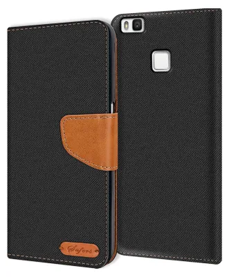 Immagine prodotto di Coprire il telefono cellulare Huawei P9 Lite caso Portafoglio Flip Case Custodia protettiva copertura Tessuto Cover