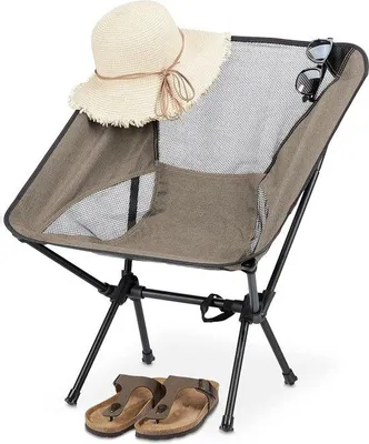 Produktbild von Famanu Campingstuhl leicht und faltbar - kompakt und beige
