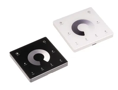 Obrázok produktu pre T-LED DimLED bezdrôtový nástenný ovládač SLIM 4-kanálový Vyberte farbu: Biela 069308