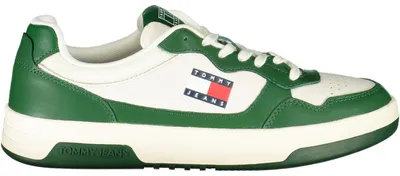 Produktbild von Moderner Herrensportschuh in Weiß mit grünem Detail für Komfort