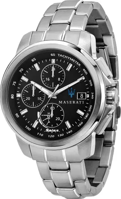 Produktbild von Maserati Herren Uhr SUCCESSO SOLAR Chronograph Edelstahl silber UMAR8873645003