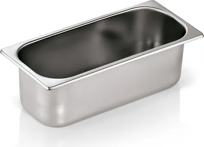 Produktbild von 4x Eisbehälter 36 x 16,5 x 12 cm Chromnickelstahl, Polycarbonat