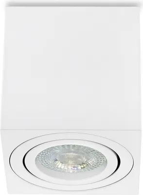Produktbild von Sweet LED Aufbaustrahler eckig weiß Aufbauspot GU10 7W Aluminium Deckenspot 84mm